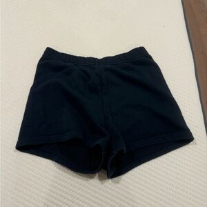 Aritzia TNA COZY Fleece Short in Navy